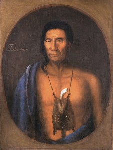 Chief Tishcohan, the late Delaware chief. Courtesy of The Historical Society of Pennsylvania Collection, Atwater Kent Museum of Philadelphia.